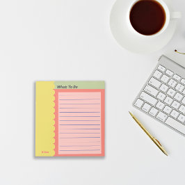 Bloco De Notas Personalização Colorida para Fazer Lista de Verifi