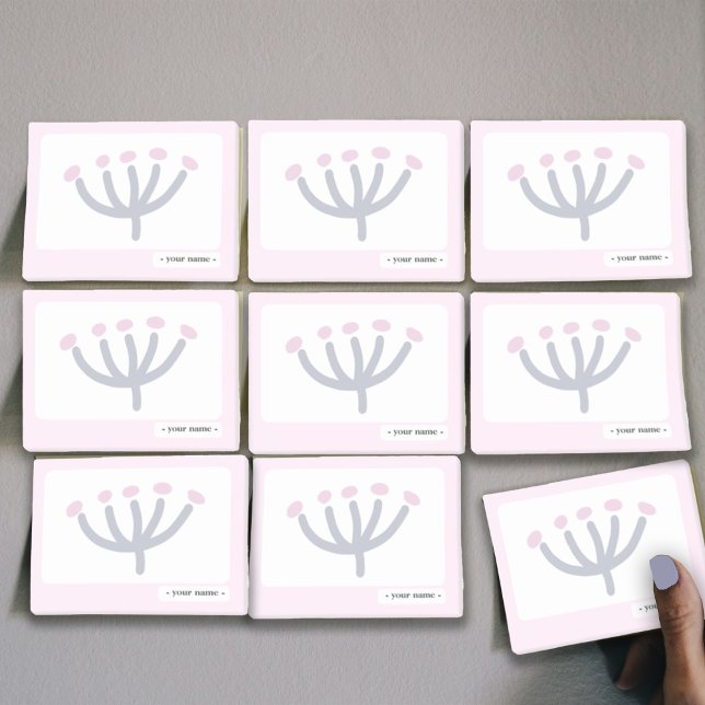 Bloco De Notas Personalização de Mimosa Rosa de Papel de Carta Un (Criador carregado)