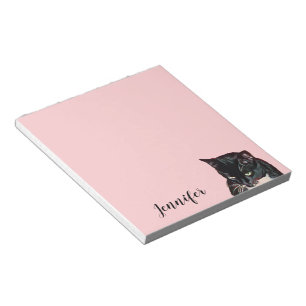 Bloco De Notas Personalizada Pet Fotografia Pink de Cat Personali
