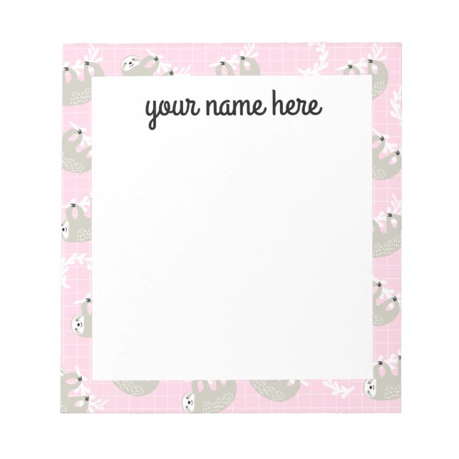 Bloco de notas personalizado (Frente)