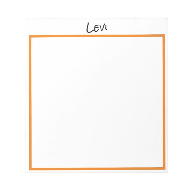 Bloco de notas personalizado (Frente)