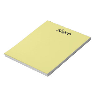 Bloco de notas personalizado amarelo