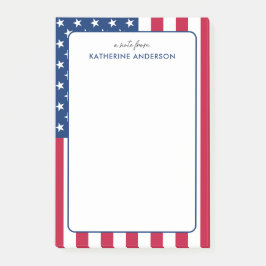 Bloco De Notas Personalizado americano Flag EUA
