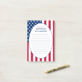 Bloco De Notas Personalizado americano Flag EUA