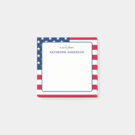 Bloco De Notas Personalizado americano Flag EUA