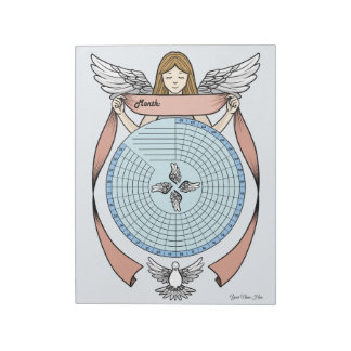 Bloco de Notas Personalizado Angel Habit Tracker