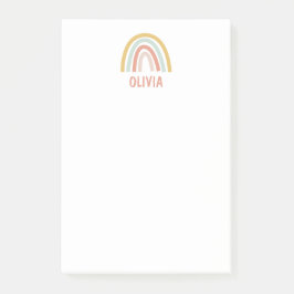 Bloco De Notas Personalizado Boho Arco-Íris Crianças