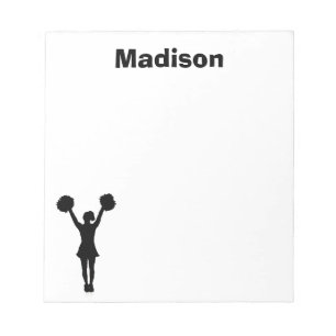 Bloco de notas personalizado cheerleader
