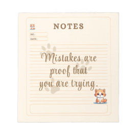 Bloco de Notas Personalizado com Gatinho Divertido