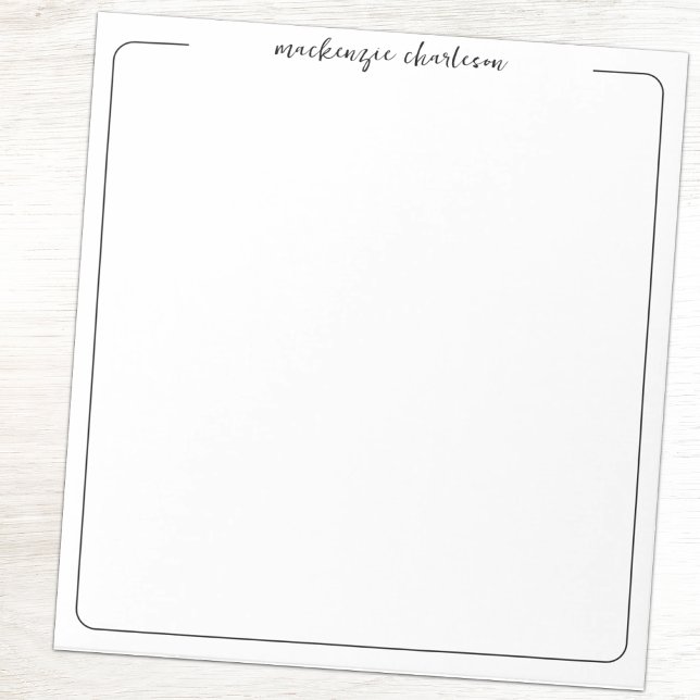Bloco de Notas Personalizado com Letra Moderna Sim (Criador carregado)