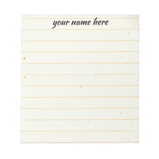 Bloco de Notas Personalizado com Linhas