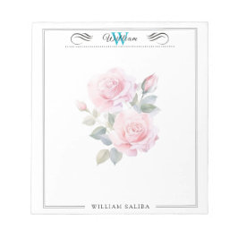 Bloco de Notas Personalizado com Nome e Monograma 