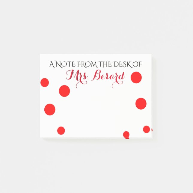 BLOCO DE NOTAS PERSONALIZADO DA MESA DO PROFESSOR (Frente)