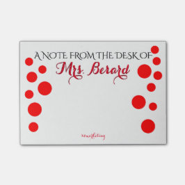 BLOCO DE NOTAS PERSONALIZADO DA MESA DO PROFESSOR