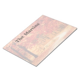 Bloco de Notas Personalizado de Árvores Vermelhas 