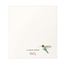 Bloco de notas personalizado de beija-flores gross