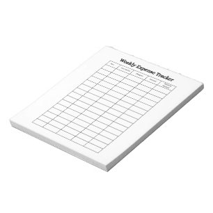 Bloco de Notas Personalizado de Controle de Despes