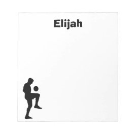 Bloco de Notas Personalizado de Futebol (masculino