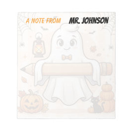 Bloco de Notas Personalizado de Halloween Fantasma