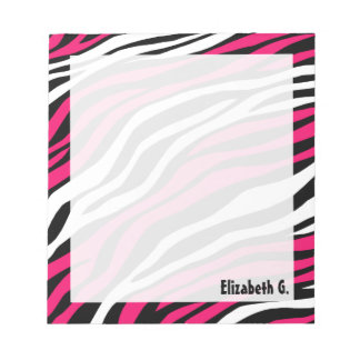 Bloco de Notas Personalizado de Impressão Zebra Fu