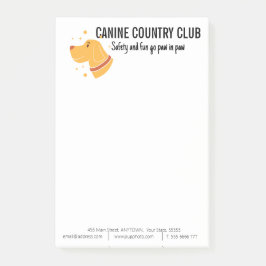 Bloco De Notas Personalizado de Negócio de Embarque de Cachorro