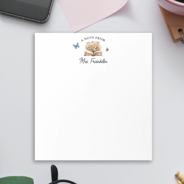 bloco de notas personalizado de professor livro de (Criador carregado)