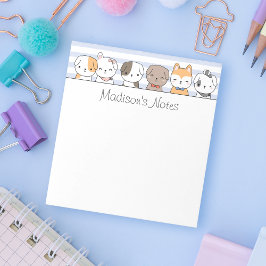 Bloco de Notas Personalizado de Puppies Cortes