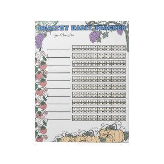 Bloco de Notas Personalizado de Rastreador de Hábi