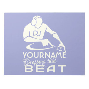 Bloco de notas personalizado DJ