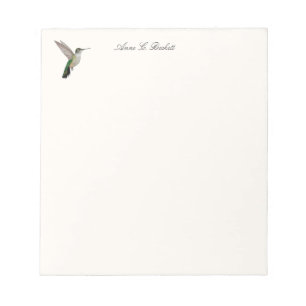 Bloco de notas personalizado do Beija-flor-de-Anna