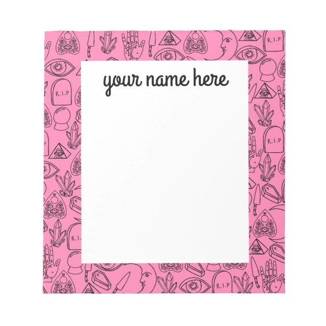 Bloco de Notas Personalizado do Halloween (Frente)