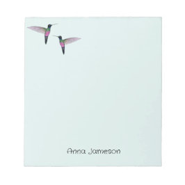 Bloco de notas personalizado do Hummingbird