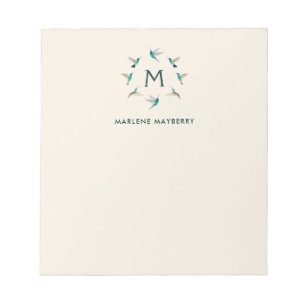 Bloco de notas personalizado do Hummingbird