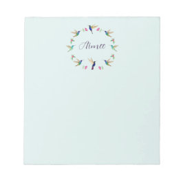 Bloco de notas personalizado do Hummingbird