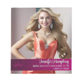 Bloco de Notas Personalizado do Pageant do Pageant