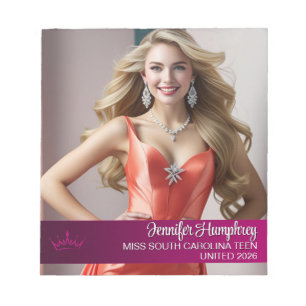 Bloco de Notas Personalizado do Pageant do Pageant