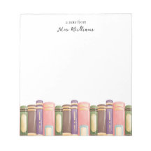 Bloco de notas personalizado do professor