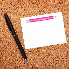 Bloco de Notas Personalizado do Professor de Lápis