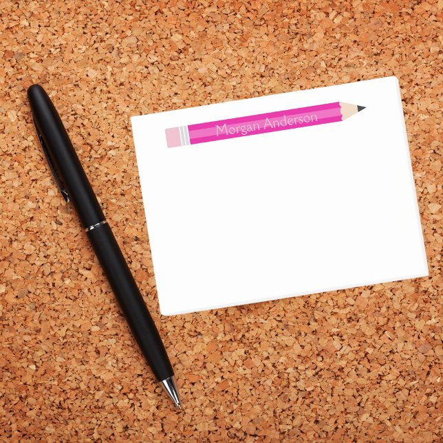 Bloco de Notas Personalizado do Professor de Lápis (Criador carregado)