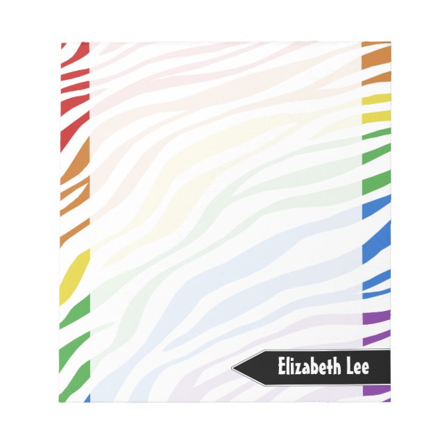 Bloco de notas personalizado do Rainbow Mix da Imp (Frente)