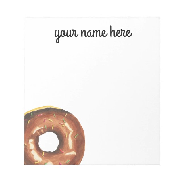 Bloco de Notas Personalizado Donut (Frente)