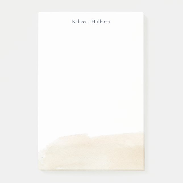 Bloco De Notas Personalizado Elegante Chic Moderno (Frente)