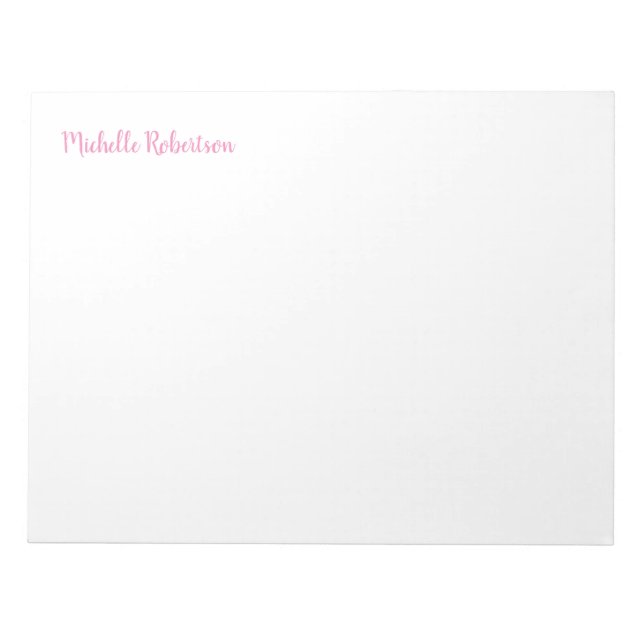Bloco De Notas Personalizado Elegante Profissional Feminino Cláss (Frente)