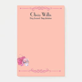 Bloco De Notas Personalizado "Fique Focado". Fique fabuloso" Peac