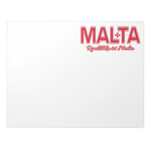 Bloco de notas personalizado MALTA