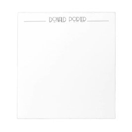 Bloco de notas personalizado minimalista