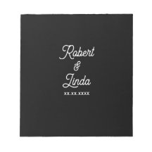 Bloco de Notas Personalizado Minimalista Preto