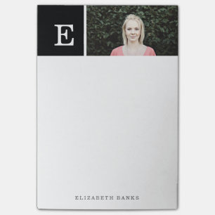 Bloco De Notas Personalizado   Monograma e fotografia