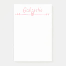 Bloco De Notas PERSONALIZADO Nome Postado de 4" x 6"