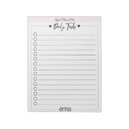 Bloco de Notas Personalizado para Lista